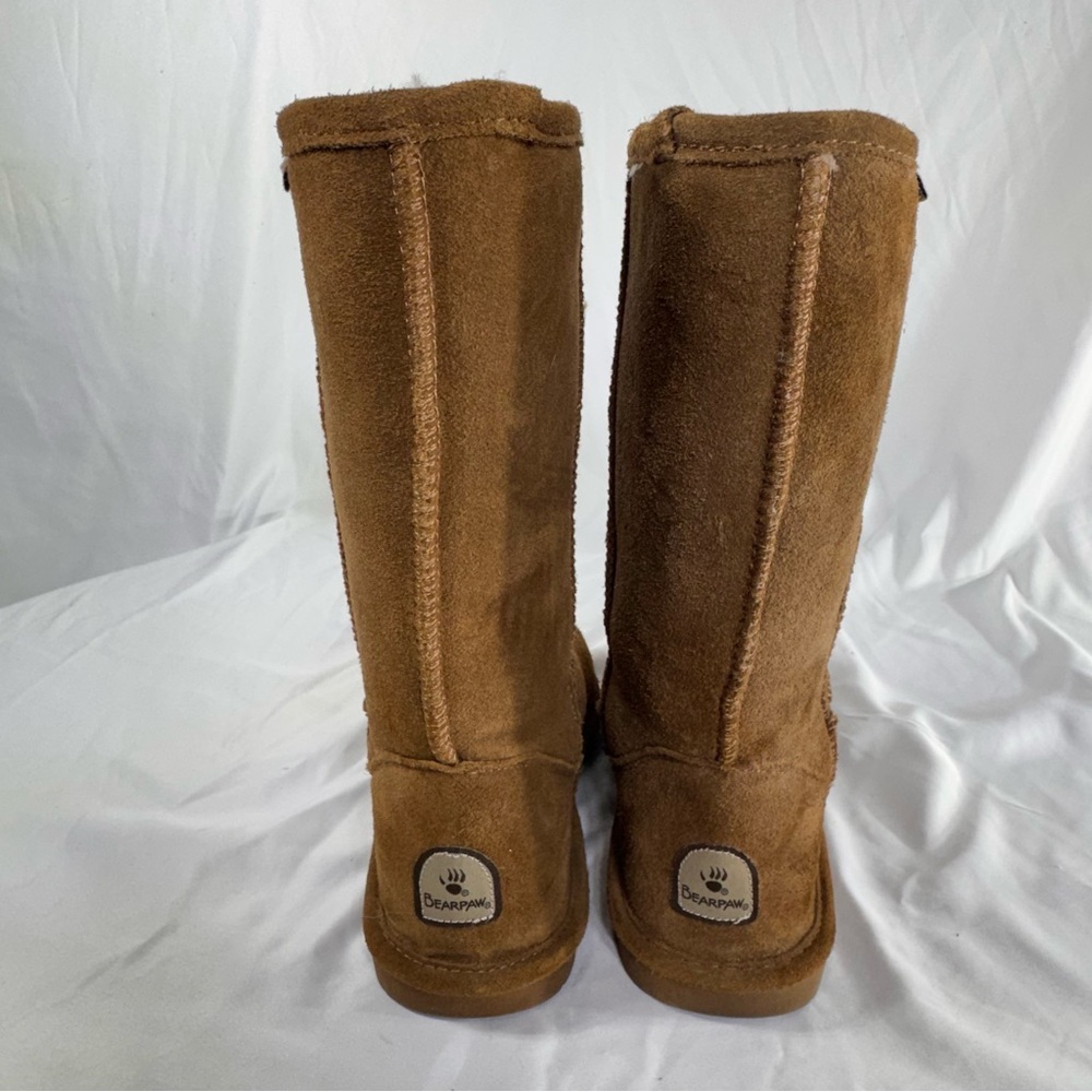 BearPaw Women's Emma  Winter Slip-on Suede Sheepskin Fleece Lined Boots - Picture 5 of 9
